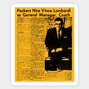 Vince Hired As Coach Sticker